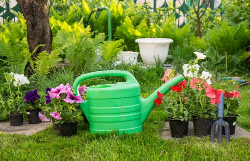 Seasonal yard refresh and haul-away job near a busy street