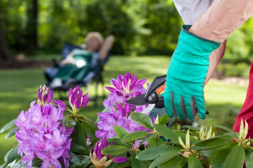 PCI-compliant landscaping payment system with secure controls